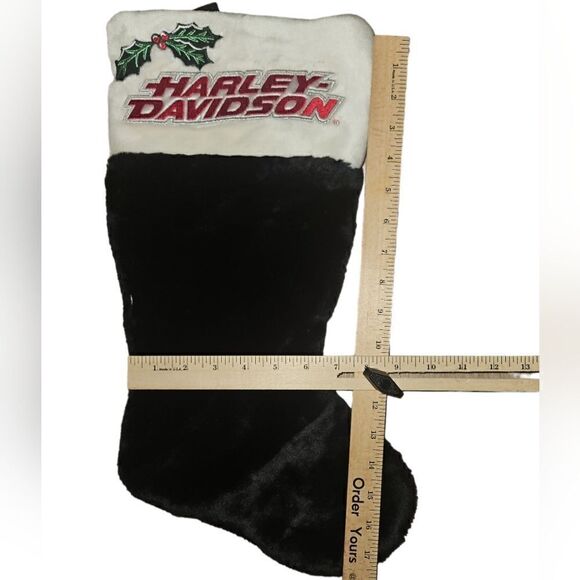 Vintage Harley Davidson Christmas Stocking - Picture 2 of 2